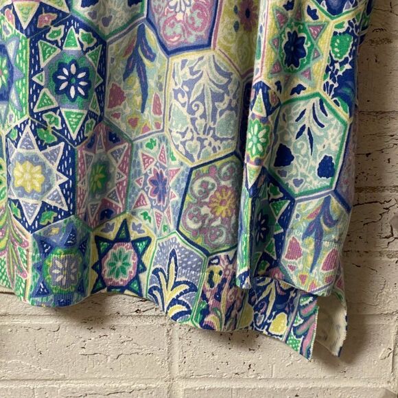 Talbots Green Yellow Lightweight Sweater Plus Size Curvy 3X - Picture 3 of 12